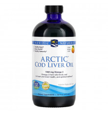 Nordic Naturals Масло печени арктической трески со вкусом апельсина 16 жидких унций (473 мл)