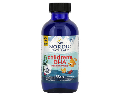Nordic Naturals Детская ДГК Клубника 4 fl oz (119 мл)