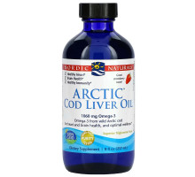 Nordic Naturals Масло печени арктической трески со вкусом клубники 8 жидких унций (237 мл)