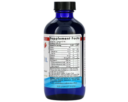Nordic Naturals Масло печени арктической трески со вкусом клубники 8 жидких унций (237 мл) Nordic Naturals Масло печени арктической трески со вкусом клубники 8 жидких унций (237 мл)