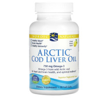 Nordic Naturals Nordic Naturals Масло печени арктической трески со вкусом лимона 1000 мг 90 гелевых капсул