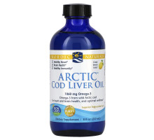 Nordic Naturals Масло печени арктической трески со вкусом лимона 8 жидких унций (237 мл)