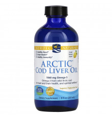 Nordic Naturals Масло печени арктической трески со вкусом лимона 8 жидких унций (237 мл)