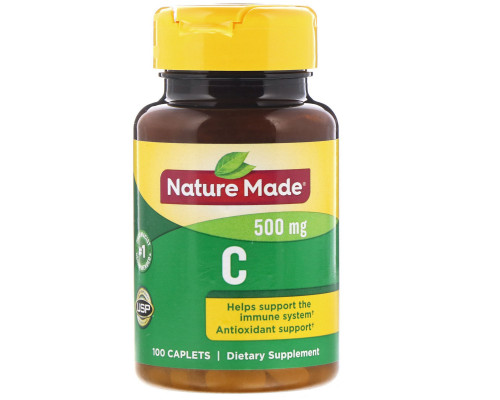 Nature Made, Vitamin C, 500 mg, 100 Caplets Nature Made, Vitamin C, 500 mg, 100 Caplets