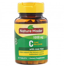 Nature Made, Витамин C, 1000 мг, 60 таблеток