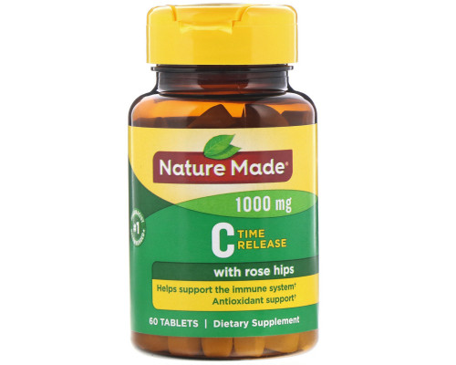 Nature Made, Витамин C, 1000 мг, 60 таблеток Nature Made, Витамин C, 1000 мг, 60 таблеток