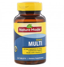 Nature Made, Multi for him, без железа, 90 таблеток