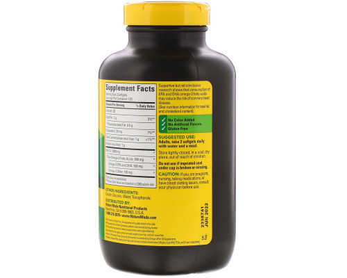 Nature Made, Fish Oil, 1,000 mg, 250 Softgels Nature Made, Fish Oil, 1,000 mg, 250 Softgels