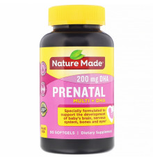 Nature Made, Prenatal Multi + DHA(ДГК), 90 капсул