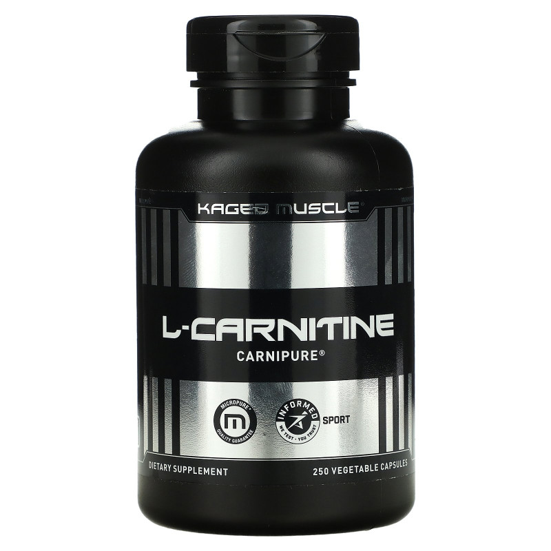 Kaged Muscle, L-карнитин, 250 капсул в растительной оболочке
