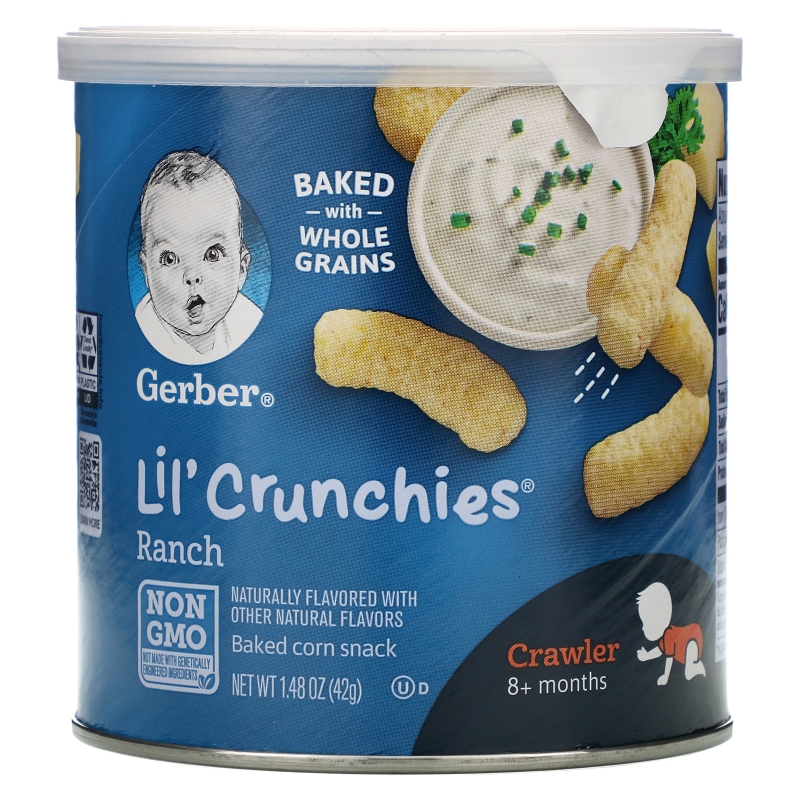 Gerber, Lil' Crunchies, Ranch, Crawler, 1.48 oz (42 g)