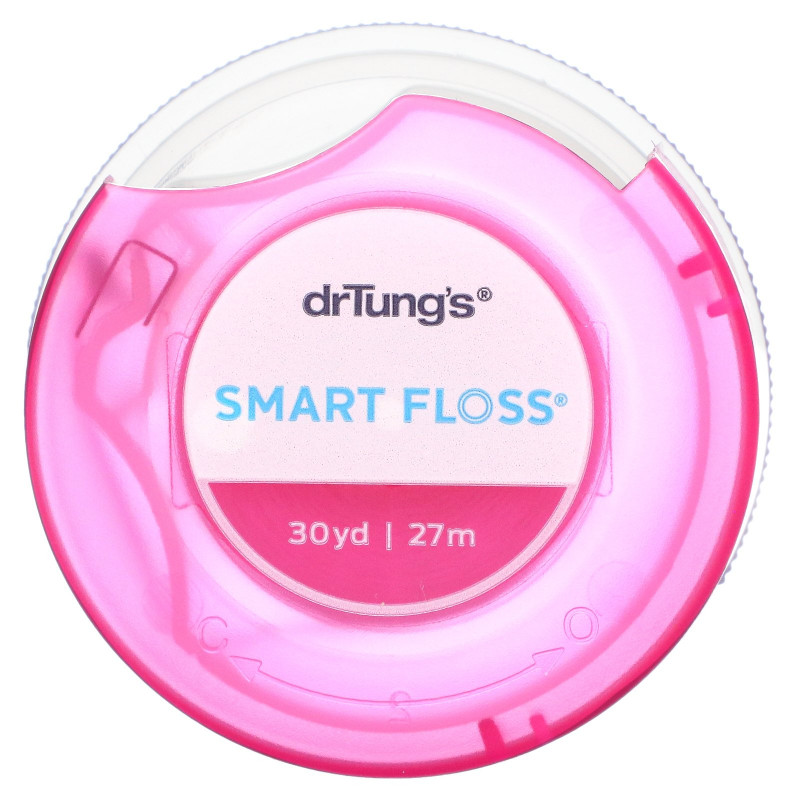 Dr. Tung's, Smart Floss, зубная нить с натуральным ароматизатором кардамона, 30 ярдов (27 м)