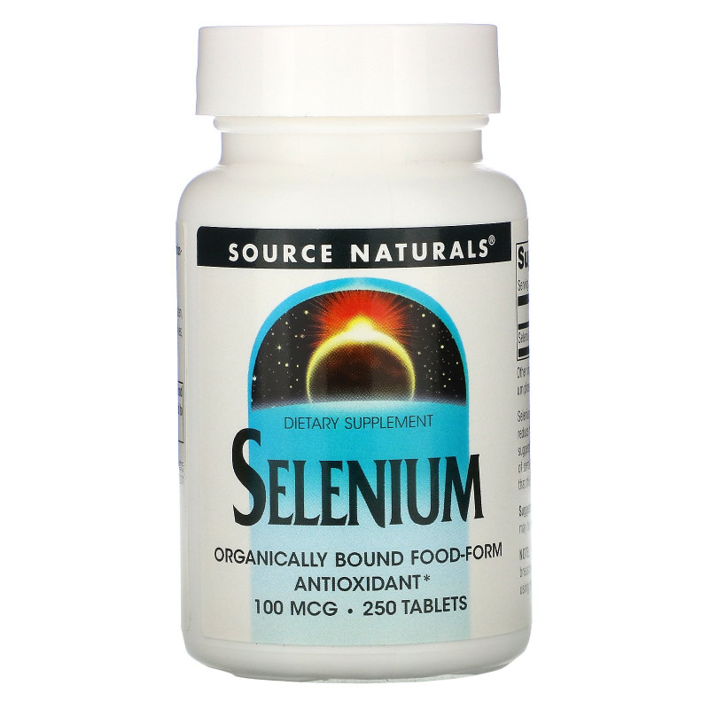 Source Naturals, Селен, 100 мкг, 250 таблеток