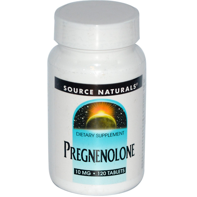 Source Naturals, Прегненолон, 10 мг, 120 таблеток
