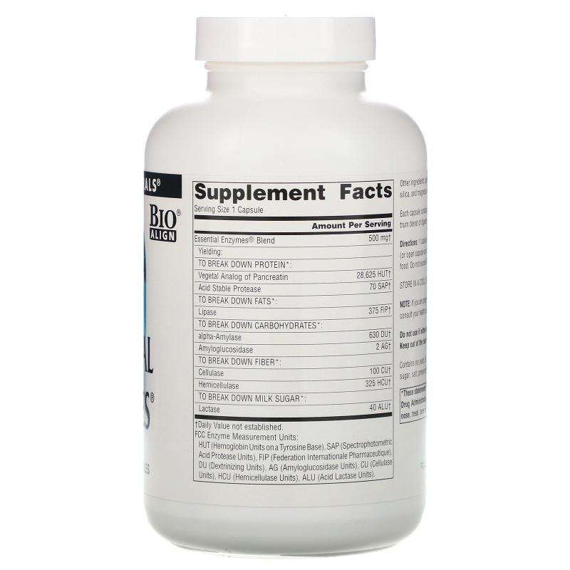 Source Naturals, Ферменты для ежедневного применения, 500 мг, 240 капсул