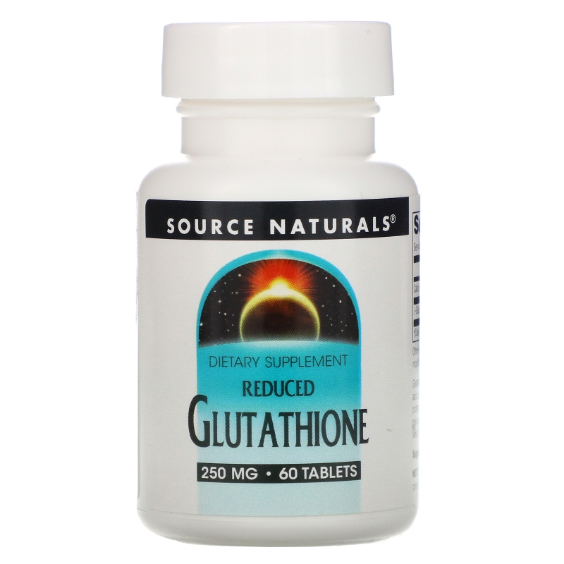 Source Naturals, Сокращенный глутатион, 250 мг, 60 таблеток