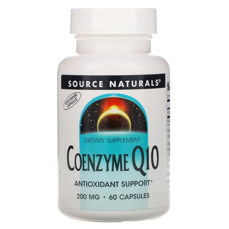 Source Naturals, Коэнзим Q10, 200 мг, 60 капсул