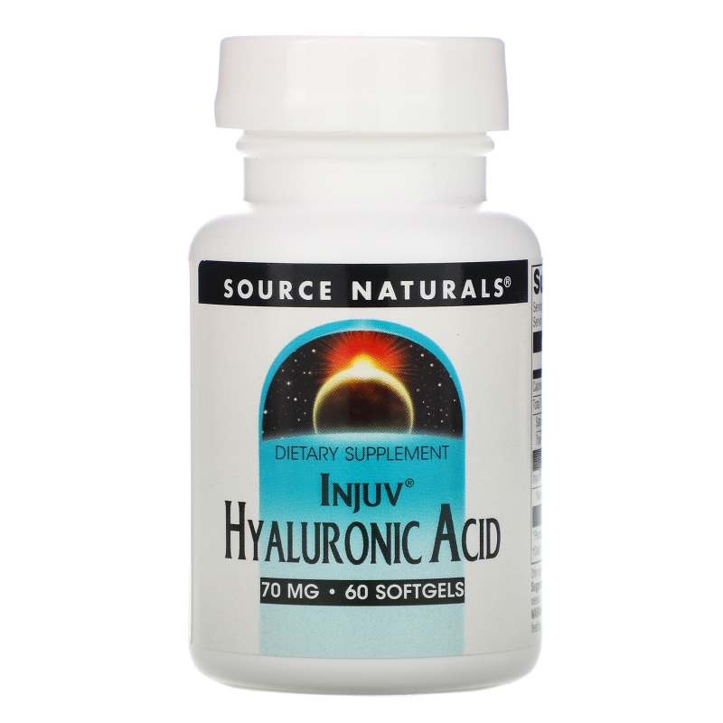 Source Naturals, Гиалуроновая кислота, 70 мг, 60 капсул