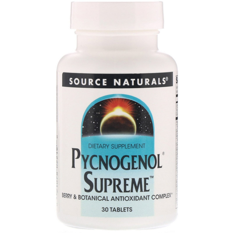 Source Naturals, Пикногенол максимальный 30 таблеток