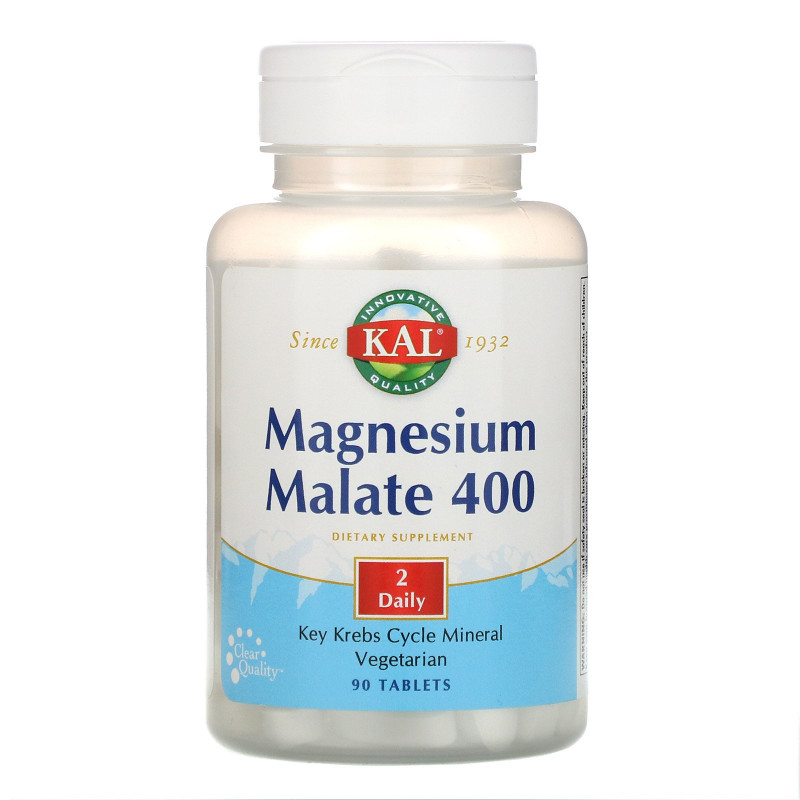 KAL, Magnesium Malate, 90 Tablets