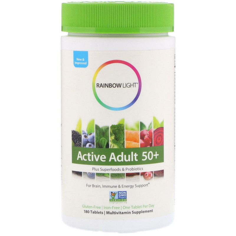 Rainbow Light, Active Adult 50+, 180 таблеток