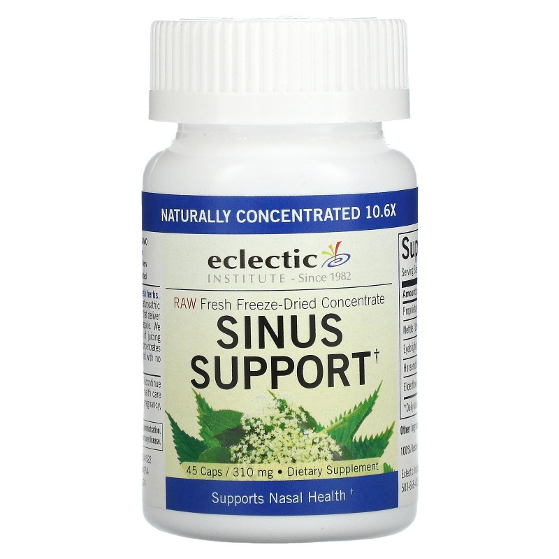 Eclectic Institute, Укрепление здоровья носа, 310 мг, 45 растительных капсул