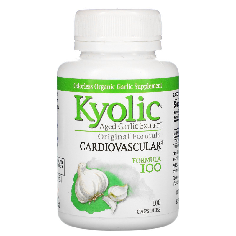 Kyolic, Выдержанный экстракт чеснока, оригинальная формула, 100 капсул