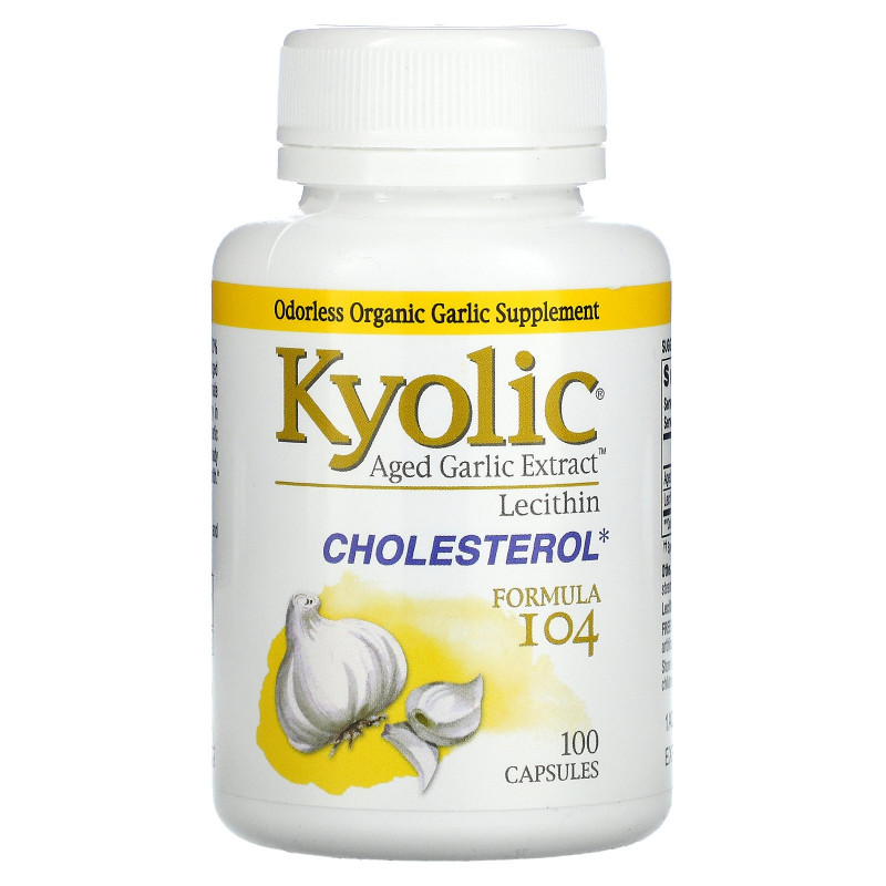 Kyolic, Средство для снижения уровня холестерина 104, 100 капсул