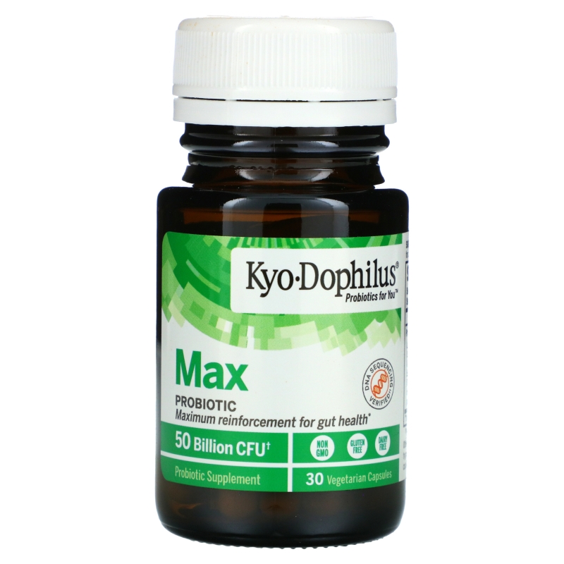 Kyolic, Kyo-Dophilus, пробиотик максимального действия, 50 млрд КОЕ, 30 вегетарианских капсул