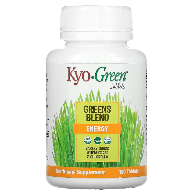 Kyolic, Kyo-Green фитонутриентный источник, энергия, 180 таблеток