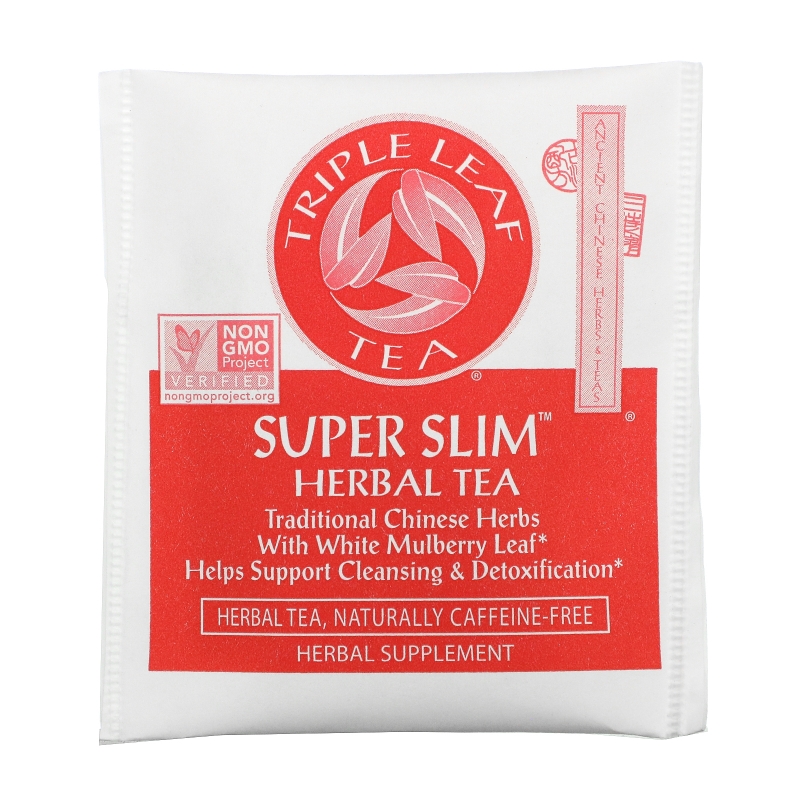 Triple Leaf Tea, Супер похудение, без кофеина, 20 пакетиков, 1,4 унции (40 г)