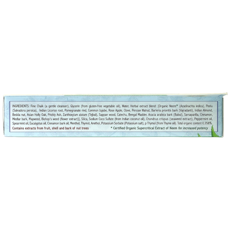 Auromere, Аюрведическая зубная паста на травах, свежая мята, 4,16 унции (117 г)