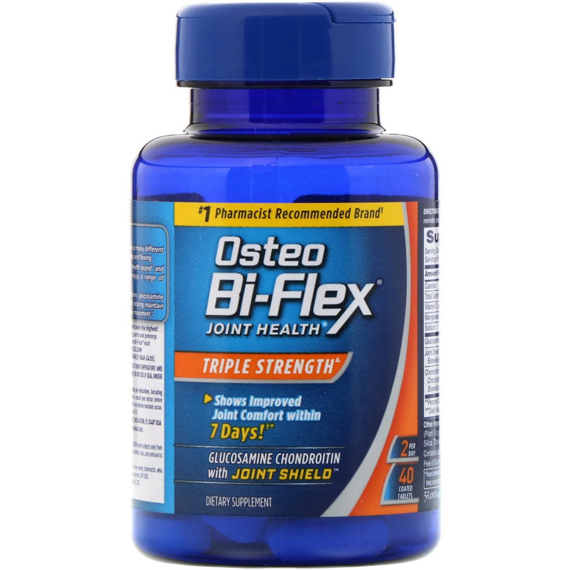 Osteo Bi-Flex, Здоровье суставов, тройная сила, 40 таблеток в оболочке