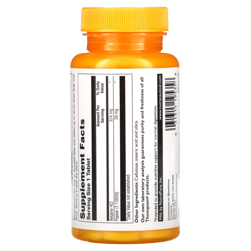 Thompson, Бетаингидрохлорид, 90 таблеток