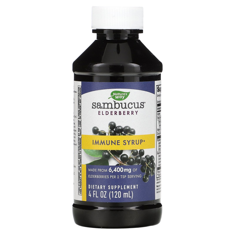 Nature's Way, Sambucus Immune, Elderberry Syrup, 4 fl oz (120 ml)