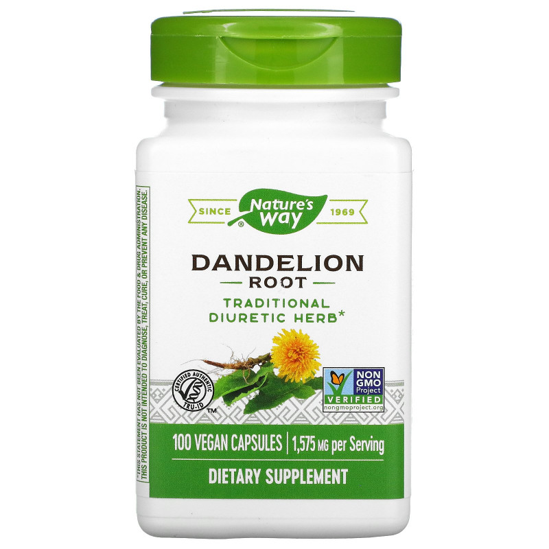 Nature's Way, Dandelion Root, 525 mg, 100 Vegetarian Capsules