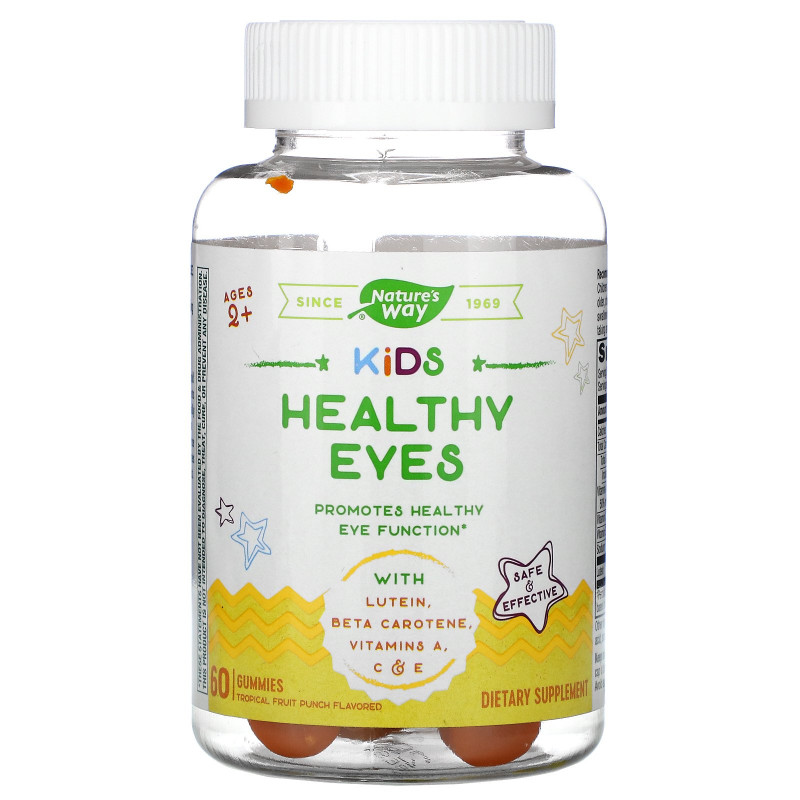 Nature's Way, Kid's, Healthy Eyes, Ages 2+, Fruit Punch , 60 Gummies