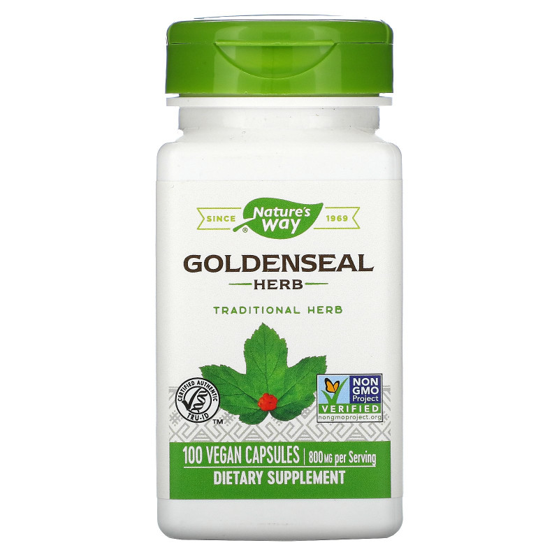 Nature's Way, Goldenseal Herb, 400 mg, 100 Vegetarian Capsules
