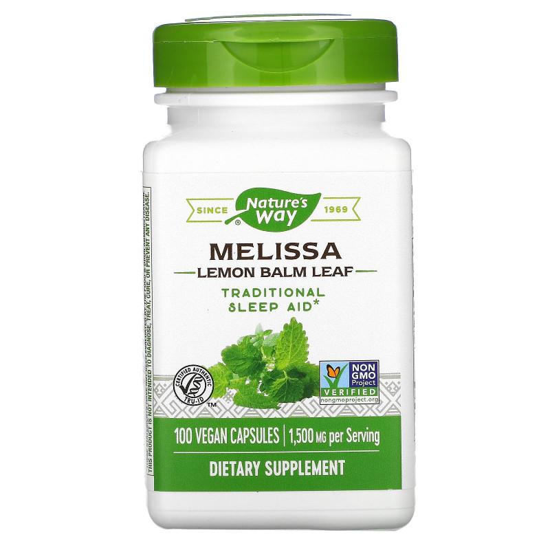 Nature's Way, Melissa, 500 mg, 100 Vegetarian Capsules