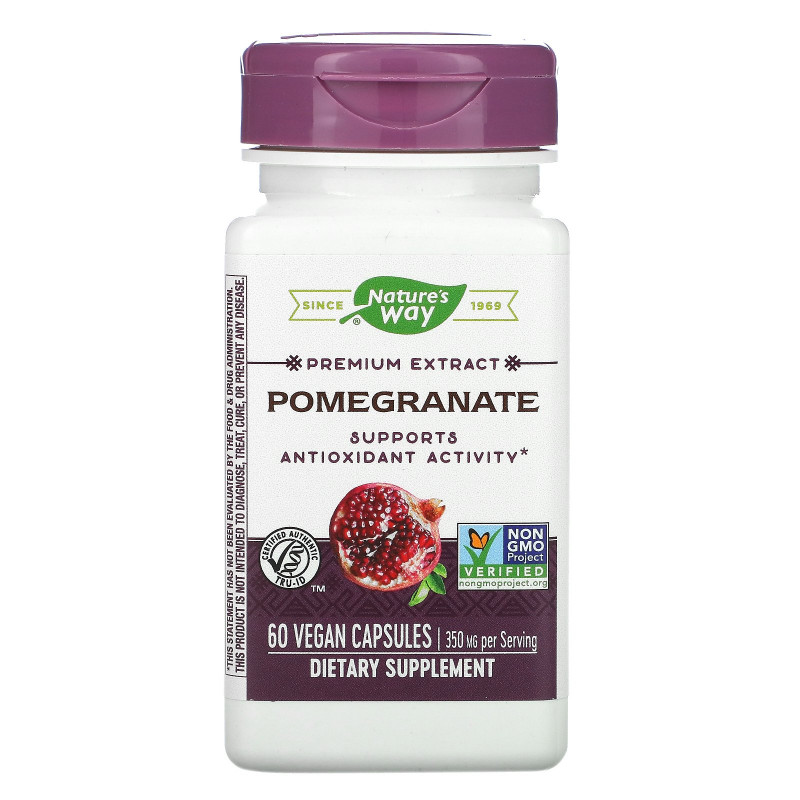 Nature's Way, Pomegranate, Standardized, 60 Vegetarian Capsules