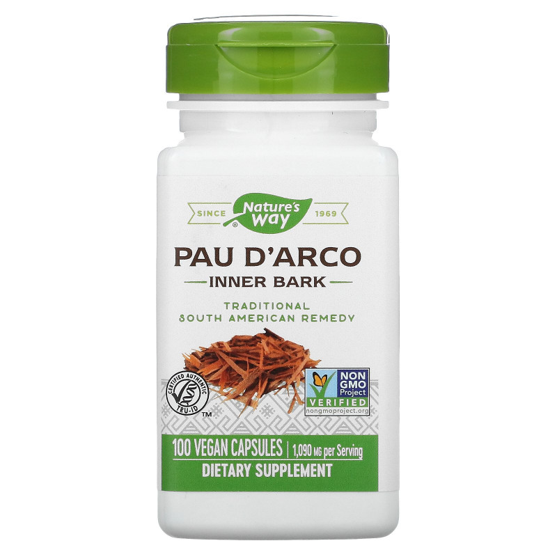 Nature's Way, Pau d'Arco Inner Bark, 545 mg, 100 Veg Capsules