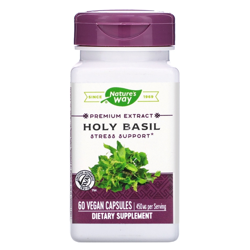 Nature's Way, Holy Basil, Standardized, 60 Vegetarian Capsules