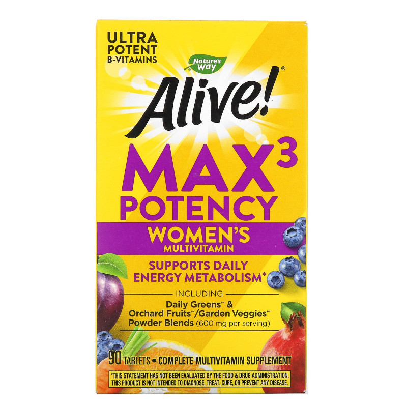 Nature's Way, Alive, Mаксимальная женская сила, 90 таблеток