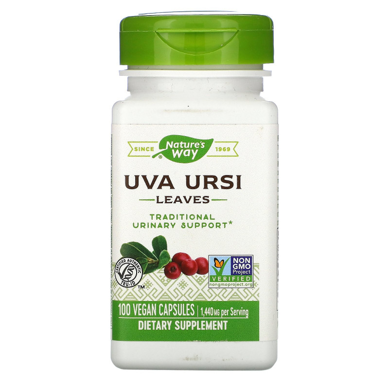 Nature's Way, Uva Ursi, Leaves, 480 mg, 100 Vegetarian Capsules