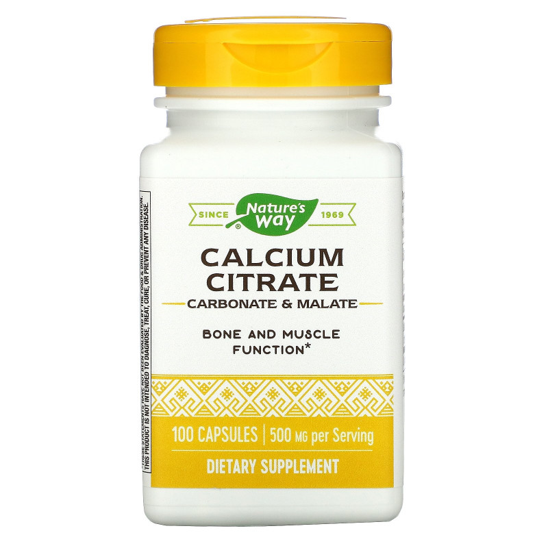 Nature's Way, Calcium Citrate, 100 Capsules