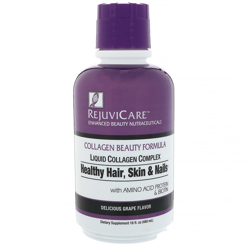 Rejuvicare, Collagen Beauty Formula, Liquid Collagen Complex, Healthy Hair, Skin & Nails, 16 fl oz (480 ml)