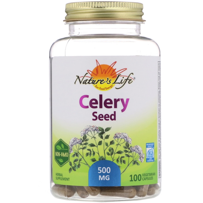 Nature's Herbs, Семя сельдерея, 100 капсул