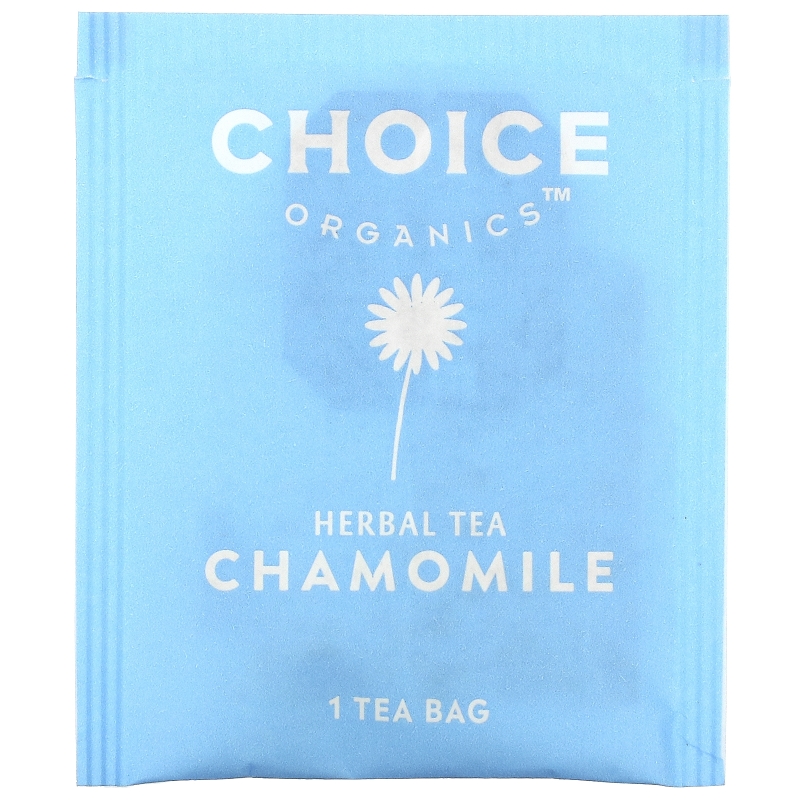 Choice Organic Teas, Травяной чай, органический, ромашка, без кофеина, 16 чайных пакетиков, 0,5 унции (14 г)