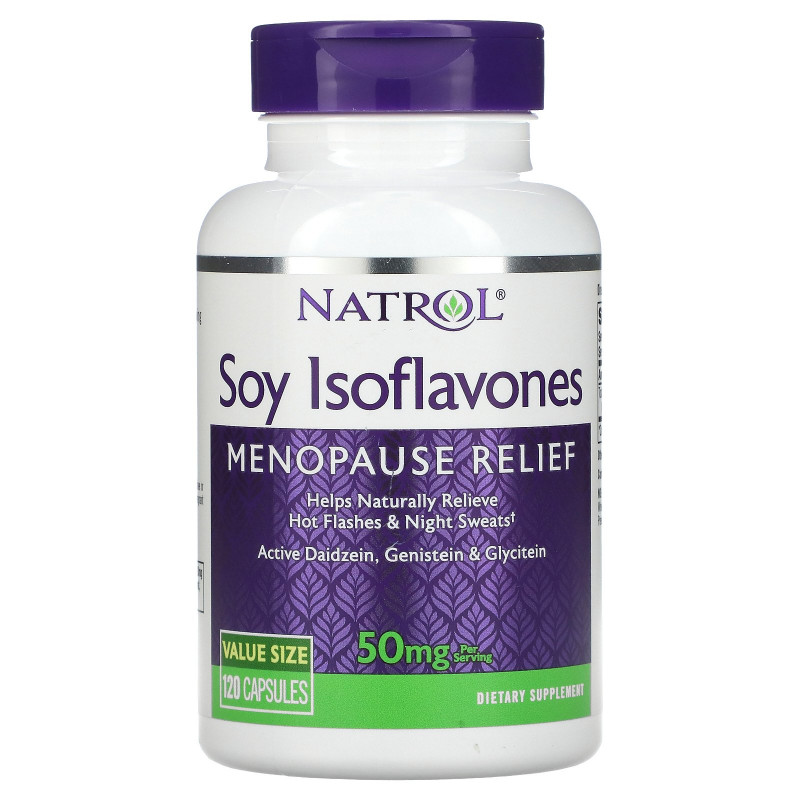 Natrol, Soy Isoflavones, 50 mg, 120 Capsules