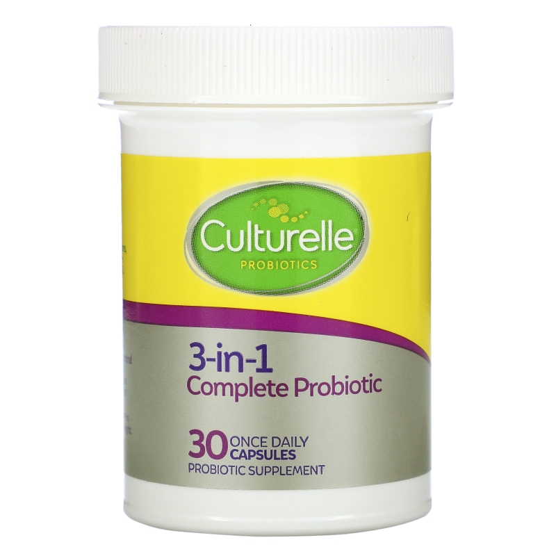 Culturelle, Probiotics, Pro-Well, 3-in-1 Complete, 30 Once Daily Capsules
